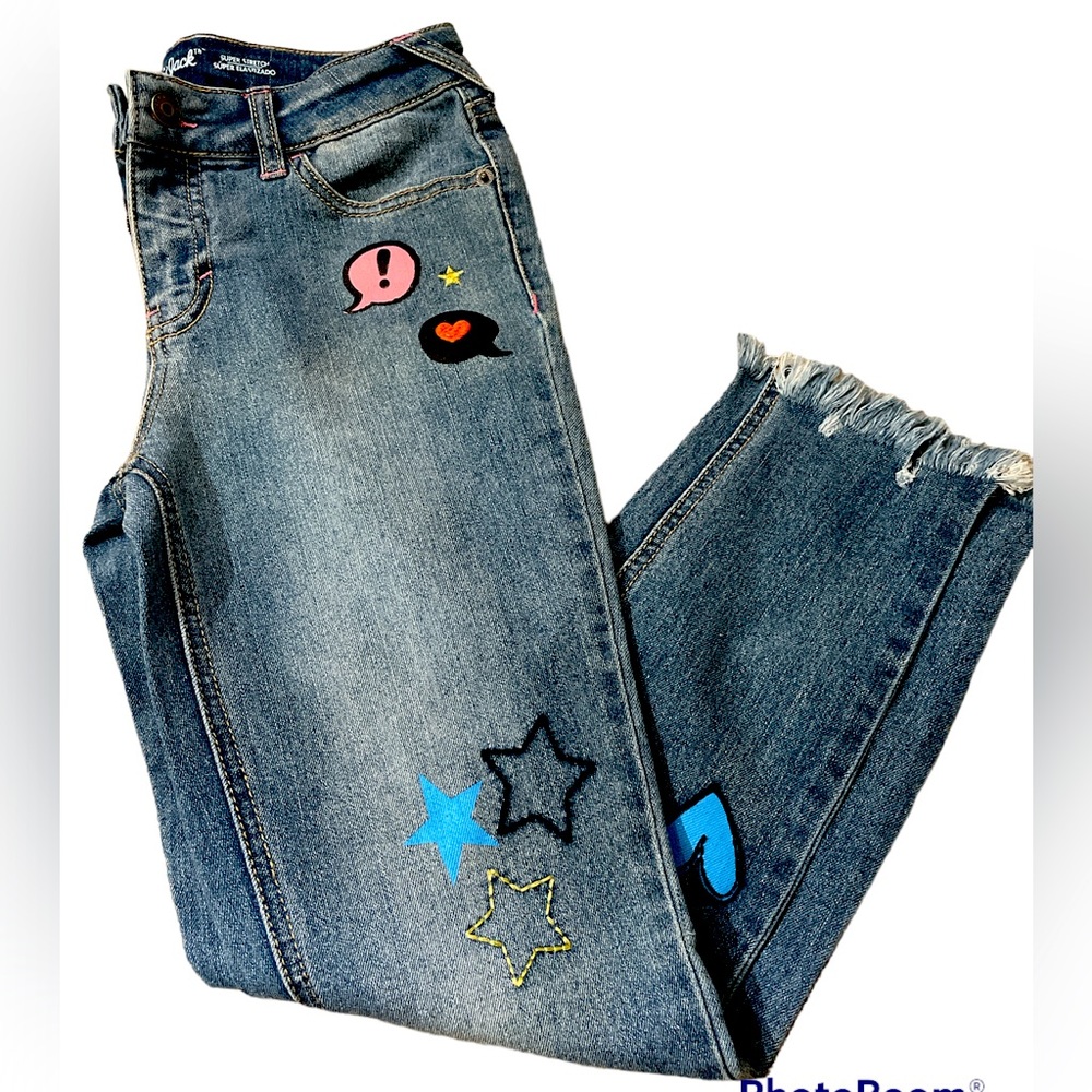 Girls Cat and Jack embellished jeans size 12